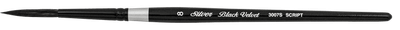 Black Velvet Script liner 3007S Silver Brush
