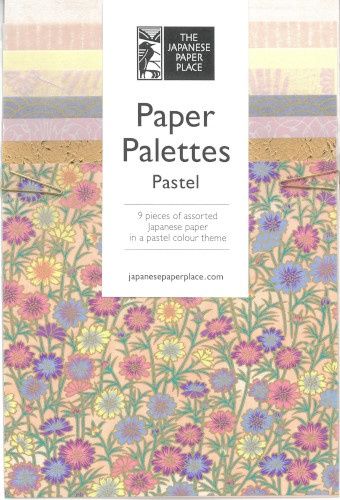 Ens. Papier japonais Palette de couleurs pastel 6"x6" (9 feuilles), Couleur: Rose