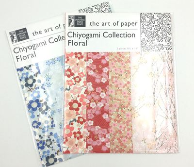 Papier Chiyogami motifs florales 8 1/2"x11" (2 choix de couleurs)