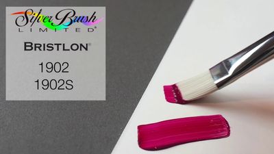 Filbert Bristlon Silver Brush short handle