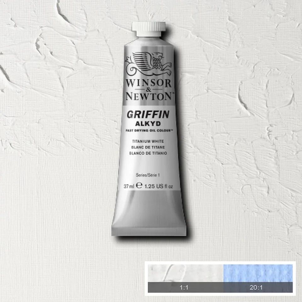 Oil paint Titanium White Griffin Alkyd Winsor & Newton 37ml