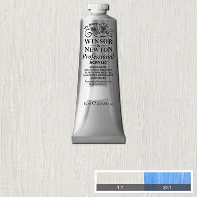Peinture acrylique professionnelle Blanc pour mélanges Winsor & Newton 60ml