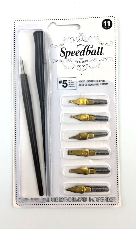 Plume Speedball Ens. Artiste no 5 (9 becs)