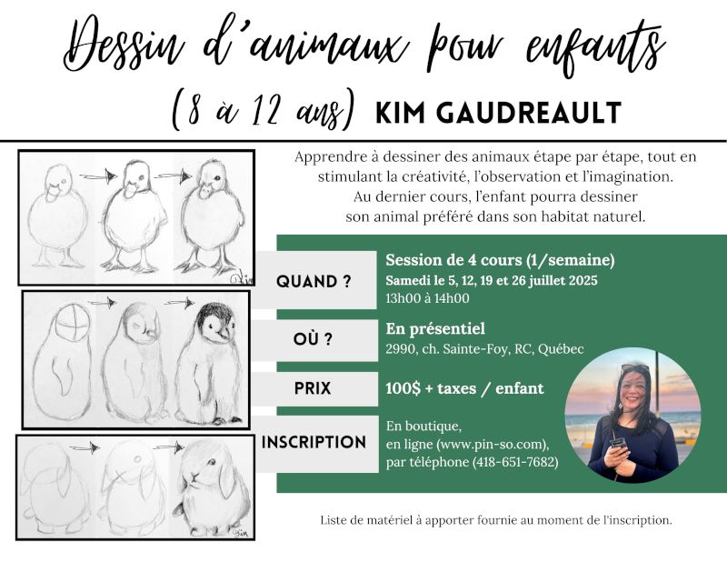 2025-07-05 Dessin d'animaux pour enfants -  Kim Gaudreault