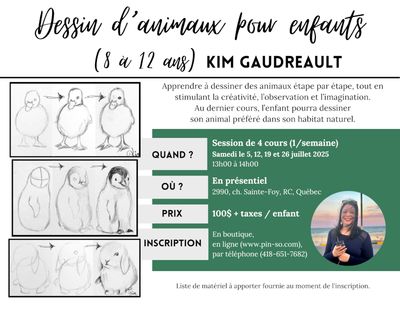 2025-07-05 Dessin d'animaux pour enfants -  Kim Gaudreault