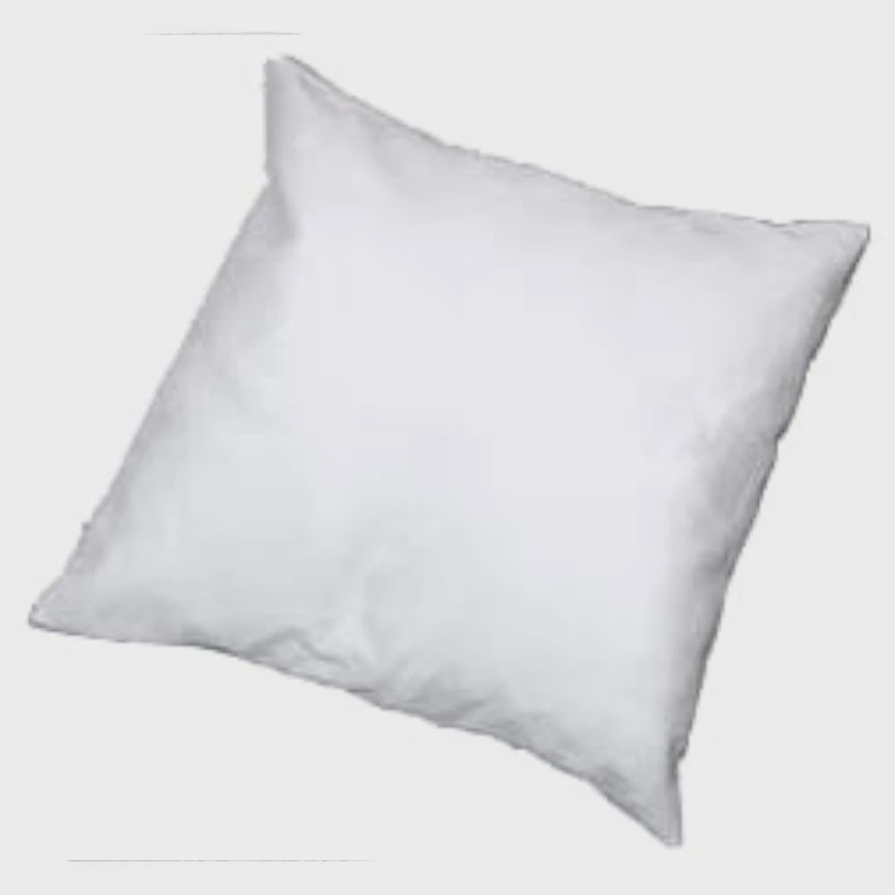 Cache-coussin carré en coton blanchie 18"X18"