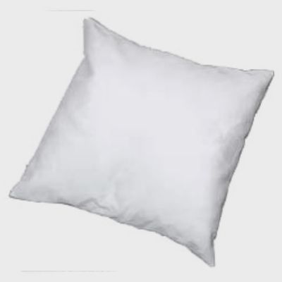 Cache-coussin carré en coton blanchie 18"X18"