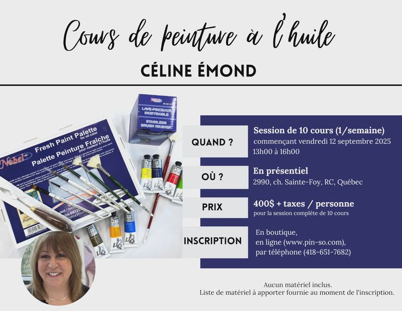 2025-09-12 Cours de peinture à l'huile - Céline Émond