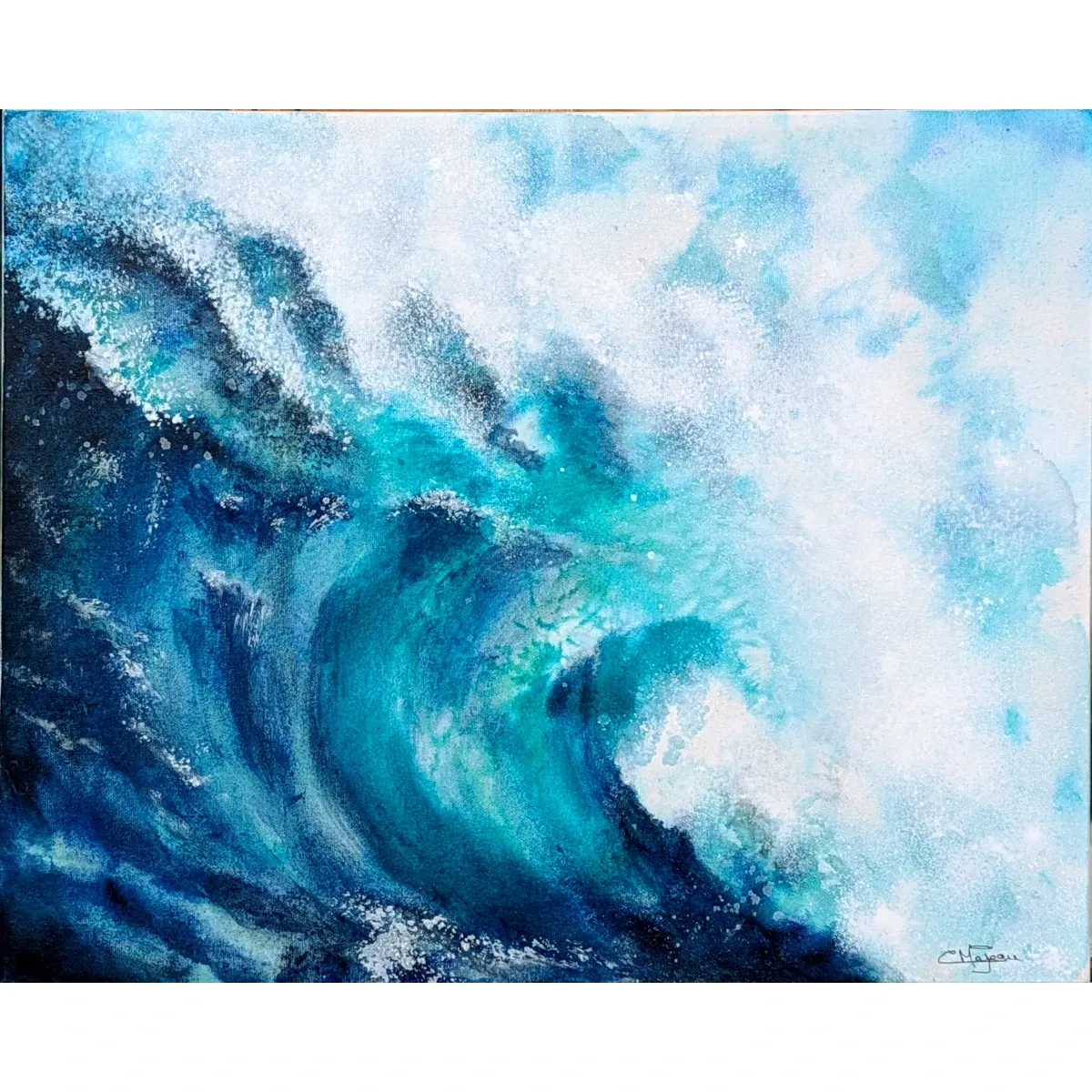 Tableau Au son d'une vague