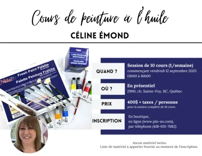 2025-09-12 Cours de peinture à l'huile - Céline Émond