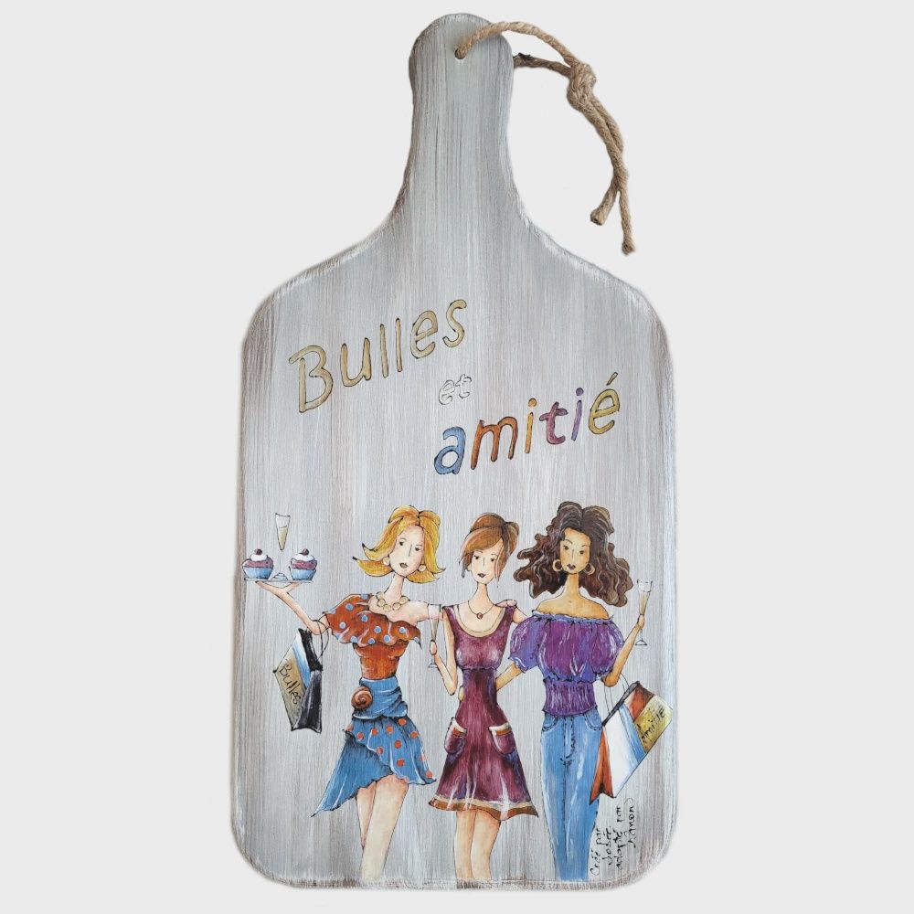 Planche décorative Bulles et Amitié