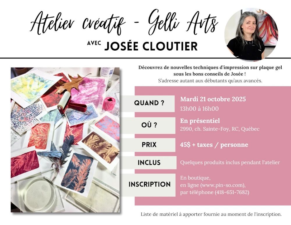 2025-10-21 Atelier créatif - Gelli Arts - Josée Cloutier