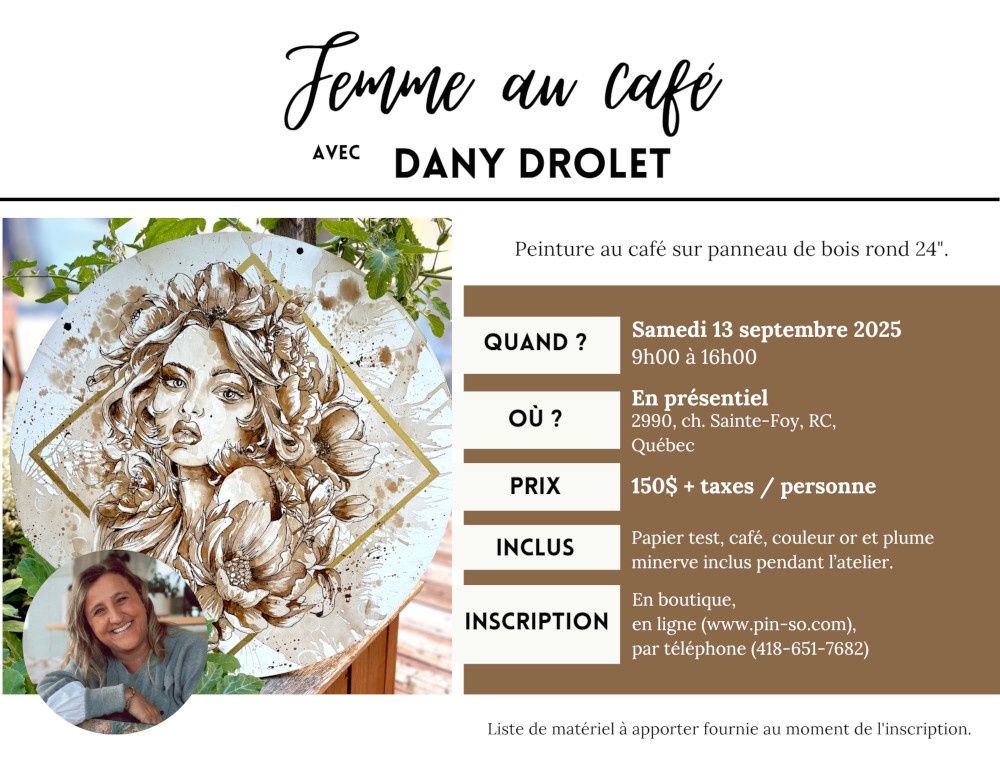 2025-09-13 Femme au café - Dany Drolet