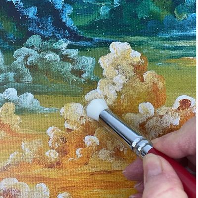 Cloud/Smudge Scrubber Silver Brush