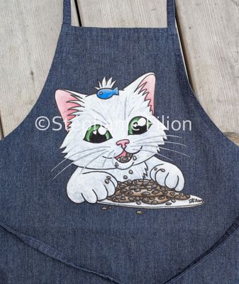 Tablier d'enfant "Les biscuits de chaton" par Stéphanie Filion