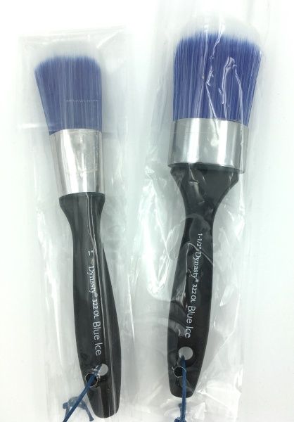 322OL Oval Long Blue Ice Cire & Peinture à la craie Dynasty