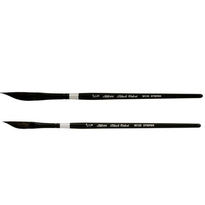Black Velvet Striper 3012S Silver Brush