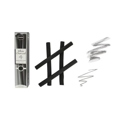 Bâton de fusain - 4 Extra Épais Bâton de fusain - 4 Extra Épais