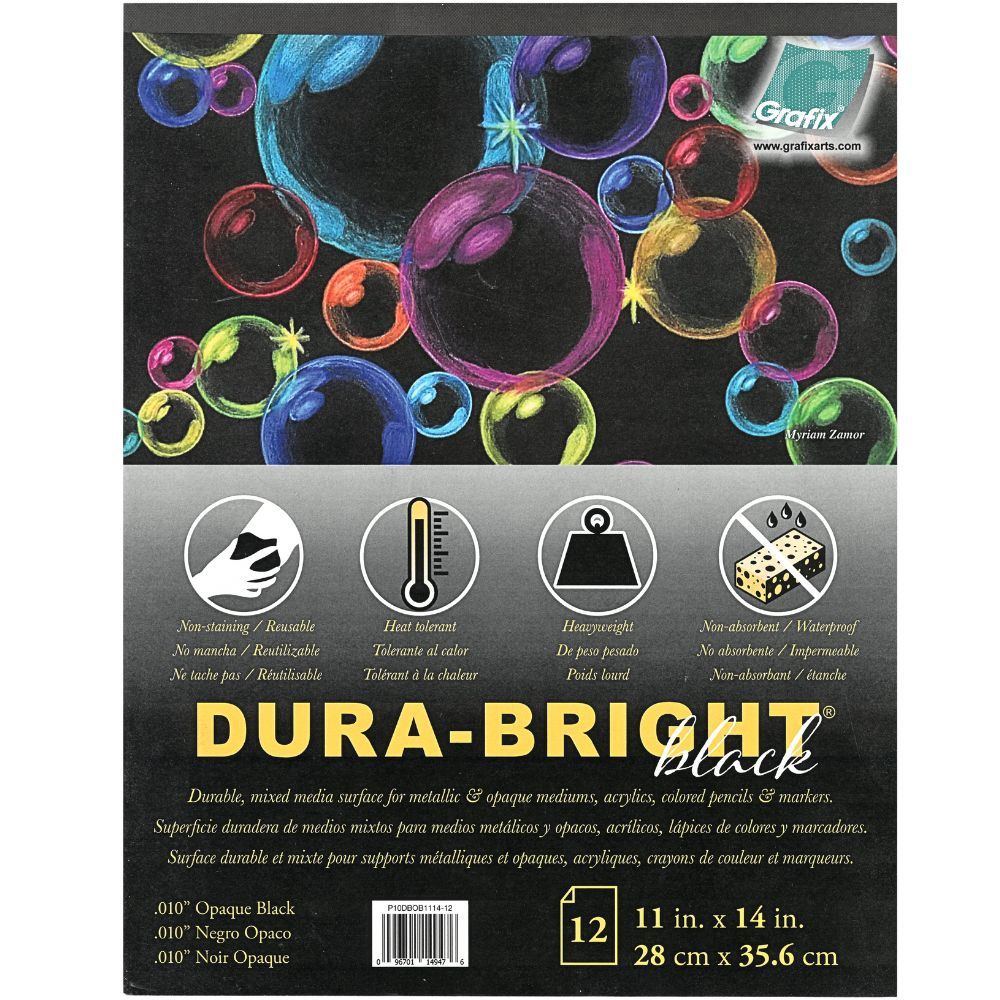 Dura-bright Black 11"x14" (12 sheets)