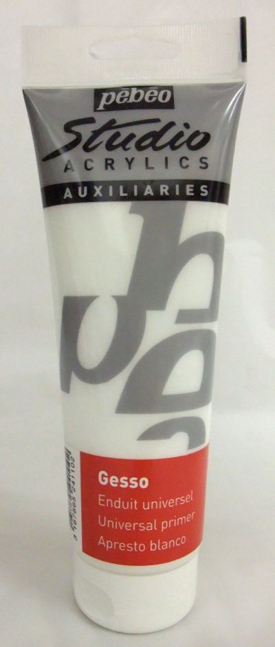 Gesso 250ml Pébéo, Color: Blanc