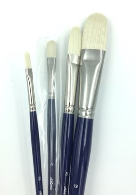 Filbert Bristlon Silver Brush Long handle