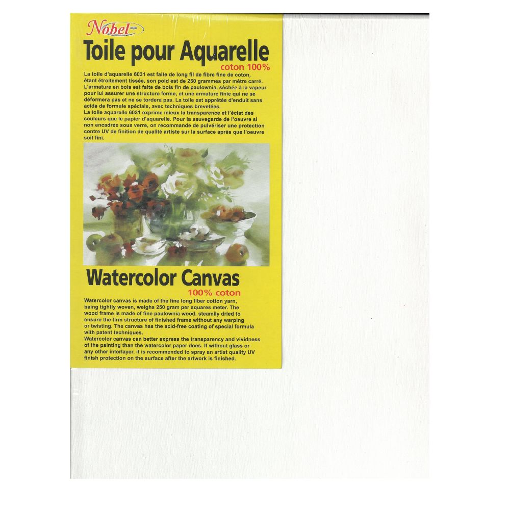 Toile pour aquarelle 9"x12" - Nobel