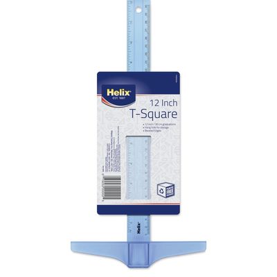 Équerre en T en plastique transparent 12"