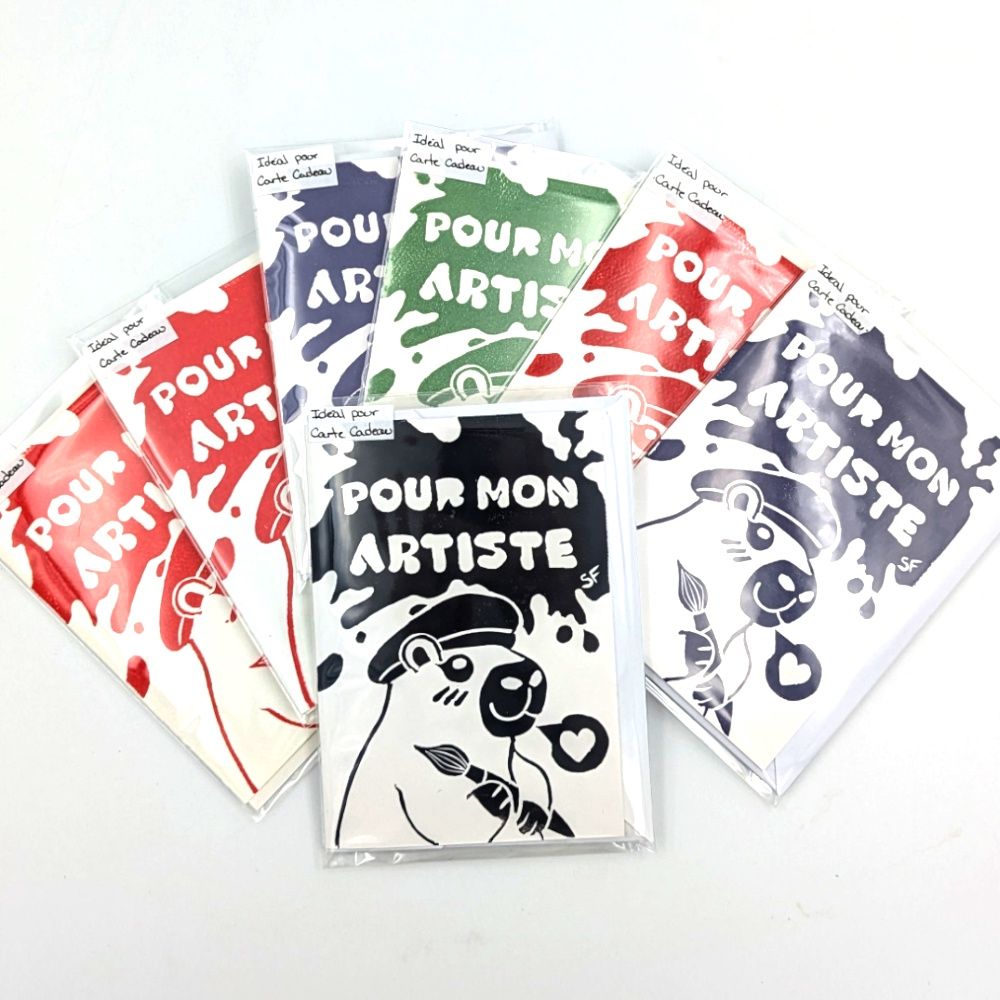 Mini Carte Mini Carte "Pour mon artiste" par Stéphanie Filion