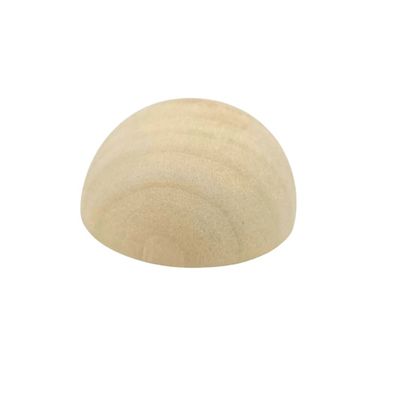 Demi-boule en bois 2''