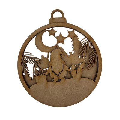 Boule 3D - Père Noël environ 5.5"