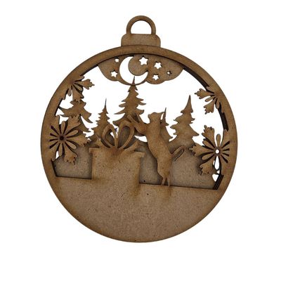 Boule 3D - Chat et cadeaux environ 5.5"