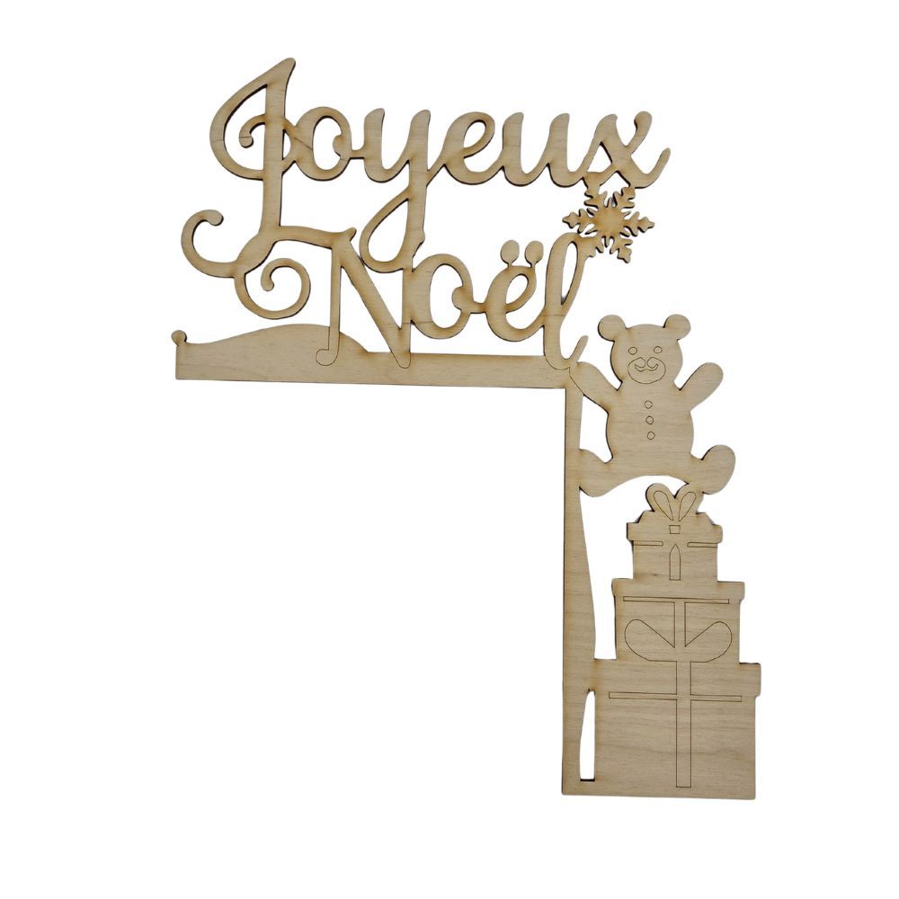 Coin Joyeux Noël - Ours et cadeaux 12"x12" - N-JP151-1