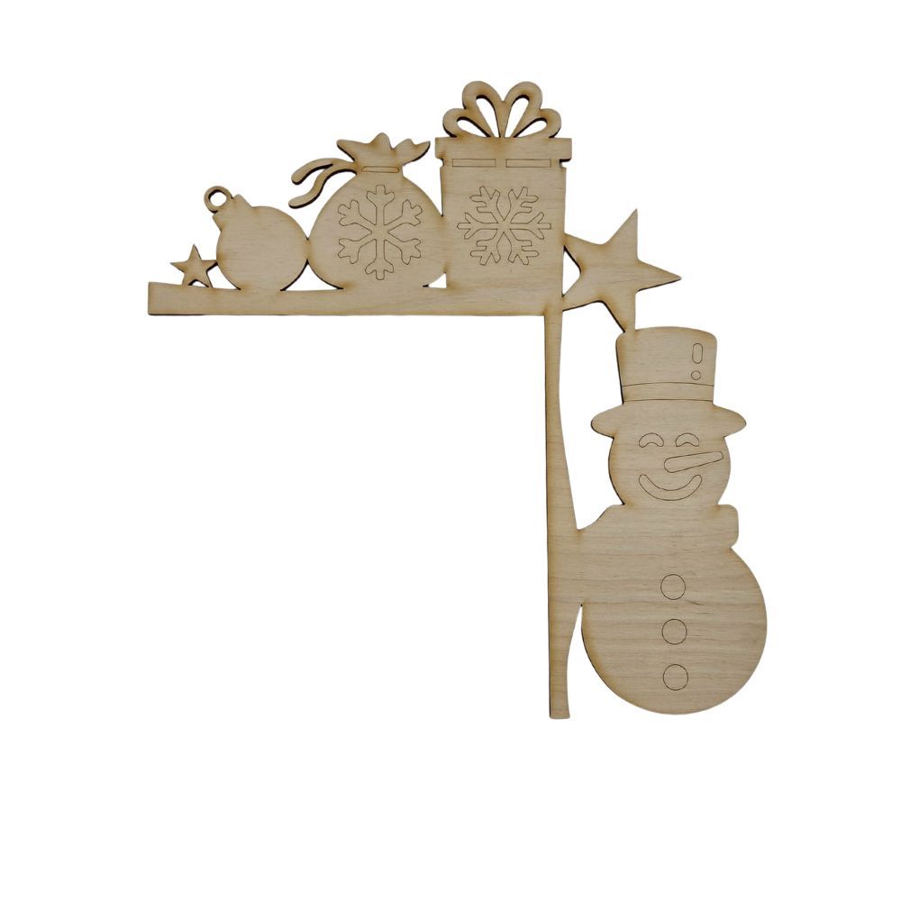 Coin Bonhomme de neige 10.5 Coin Bonhomme de neige 10.5"x12" - N-JP151-2