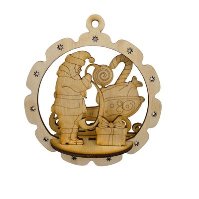 Ornement 3D - Père Noël 4.5"x2"