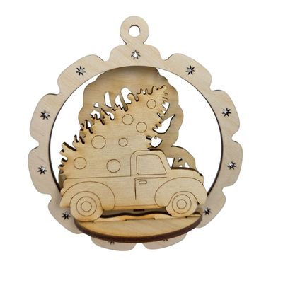 Ornement 3D - Camion 4.5"x2"