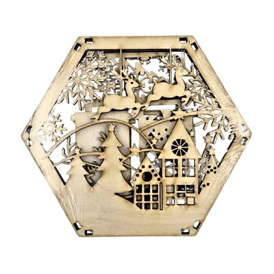 Cubic de Noël en bois N-JP148-060