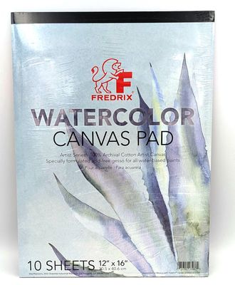 Tablette de toiles aquarelle 12"x16" Fredrix (10 feuilles)