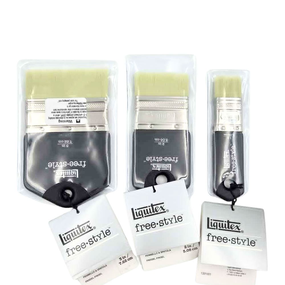 Brosse plate manche très court Liquitex