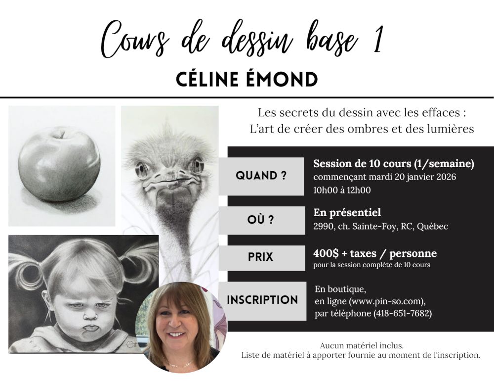 2026-01-20 Cours de dessin Base 1 - Céline Émond