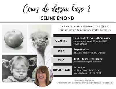 2026-01-20 Cours de dessin Base 2 - Céline Émond