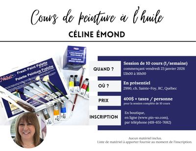 2026-01-23 Cours de peinture à l'huile - Céline Émond