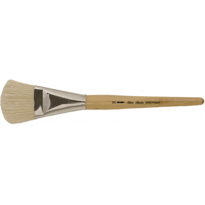 Silver Jumbo Hog Bristle Filbert Silver Bush