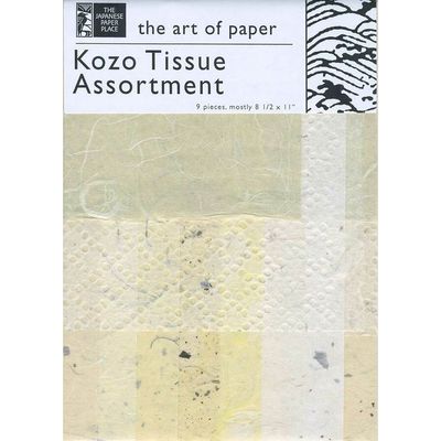 Kozo Tissue Assortment 8 1/2"x11" - Eggshell colours