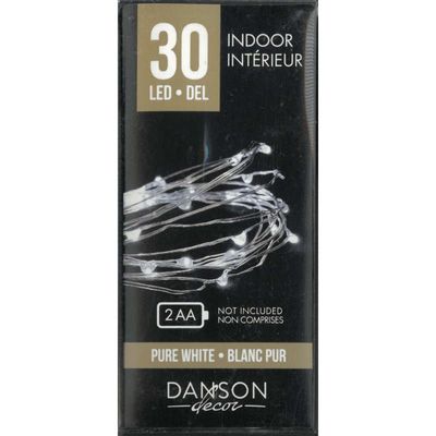 Indoor Battery-operated LED Pure White (30)