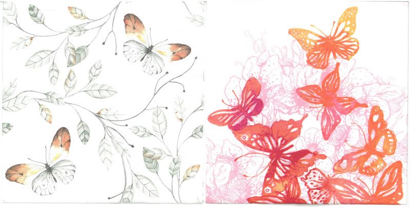 Napkin - Butterflies (total of 10)
