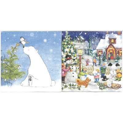 Serviettes de table - Ours et Terrain de jeux (total de 10) Serviettes de table - Ours et Terrain de jeux (total de 10)