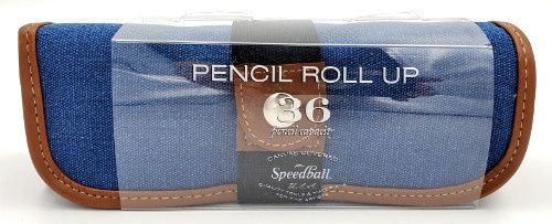 Trousse à crayons en rouleau Speedball, Couleur: Denim