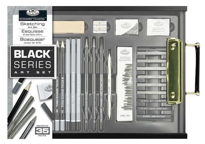 Ens. Esquisse Palette Clair Séries Black Royal & Langnickel