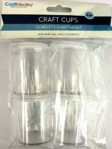 Gobelets d'artisanat avec couvercles (4) Craft Medley