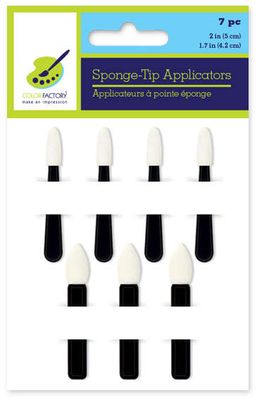 Sponge-Tip Applicators (7) 2 Sponge-Tip Applicators (7) 2"(5 cm) et 1.7"(4.2 cm) Color Factory